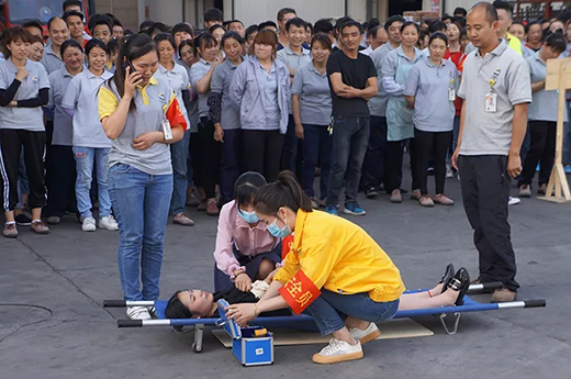 上Ｒ橛旁交7172019年上半年消防演习现场